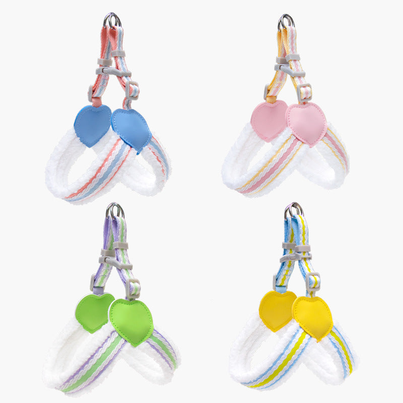 Summer Breathable Pet Chest Vest Leash Small Medium
