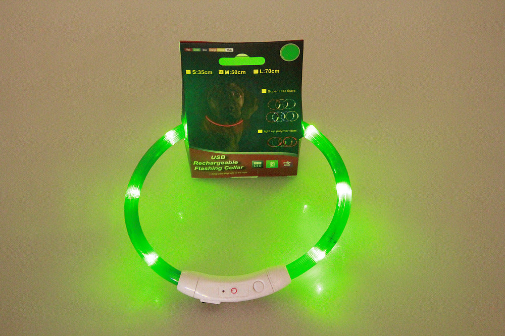 Pet USB Rechargeable LED Safety Glowing Collar