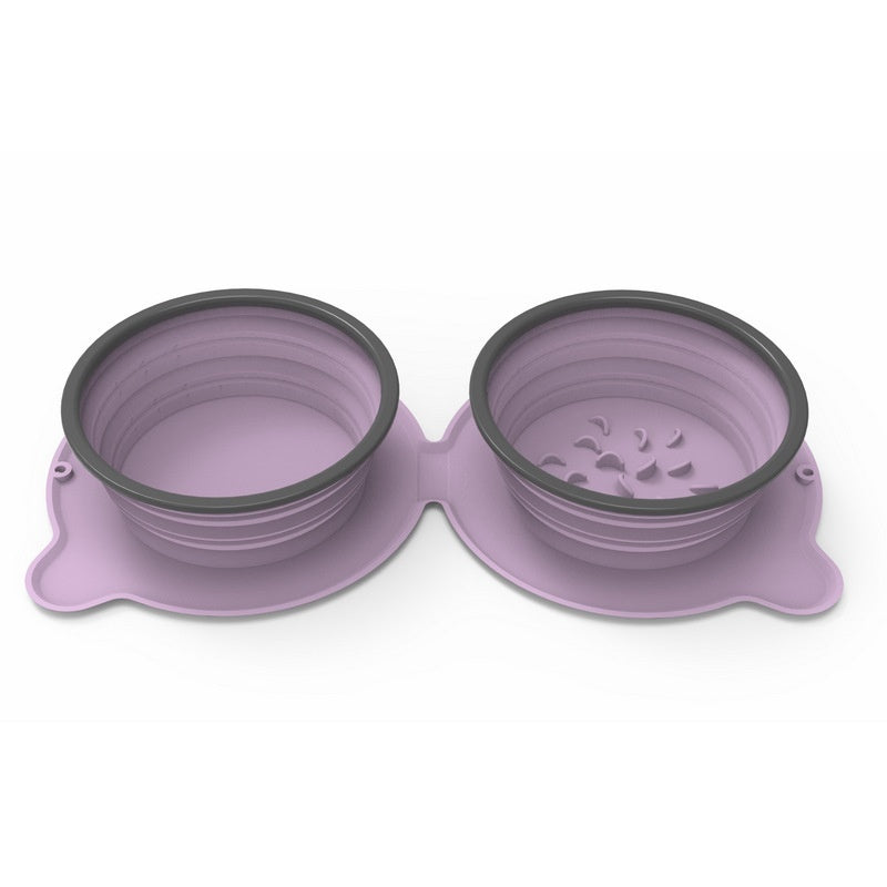 Portable Foldable Silicone Pet Travel Food Bowl