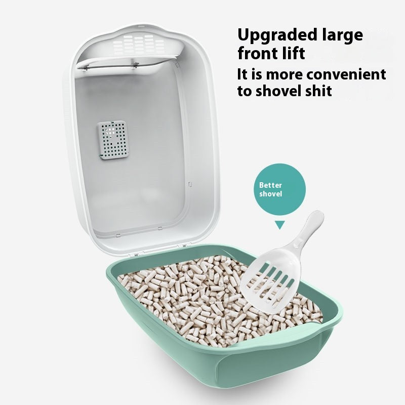 Pet Fully Enclosed Automatic Litter Box Toilet