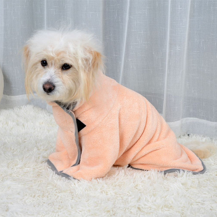 Pet Quick Dry Microfiber Absorbent Bath Towel Bathrobe
