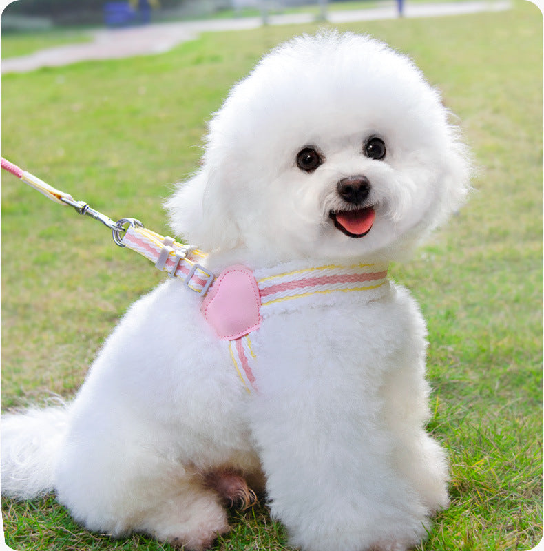 Summer Breathable Pet Chest Vest Leash Small Medium