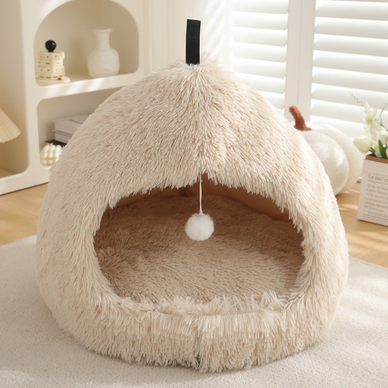 Plush Winter Pet Nest Bed