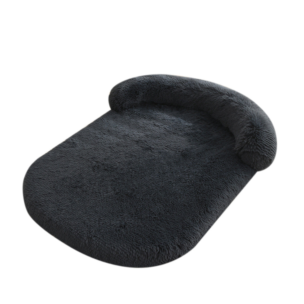 Plush Pet Bed With Warm Cushion