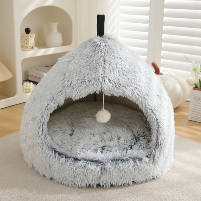 Plush Winter Pet Nest Bed