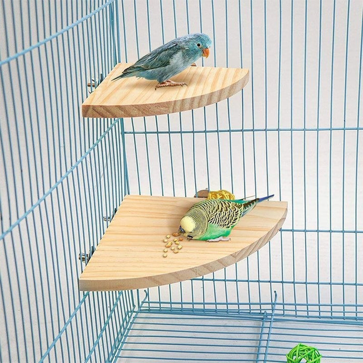 Pet Solid Wood Bird Cage Climbing Platform Toy