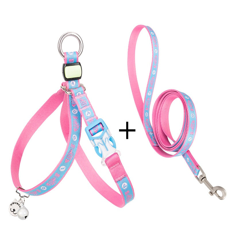 Pet Bell Chest Strap Adjustable Leash Harness