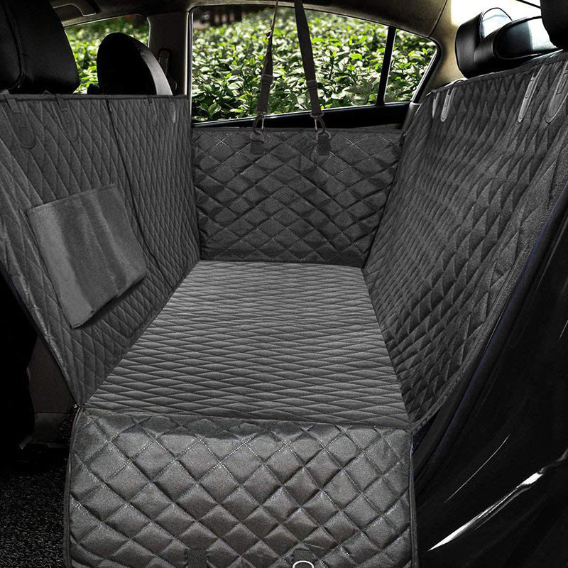 Waterproof Pet Car Seat Cover Hammock With Mesh Window Pocket