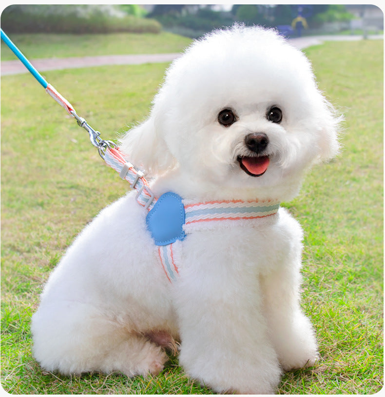 Summer Breathable Pet Chest Vest Leash Small Medium
