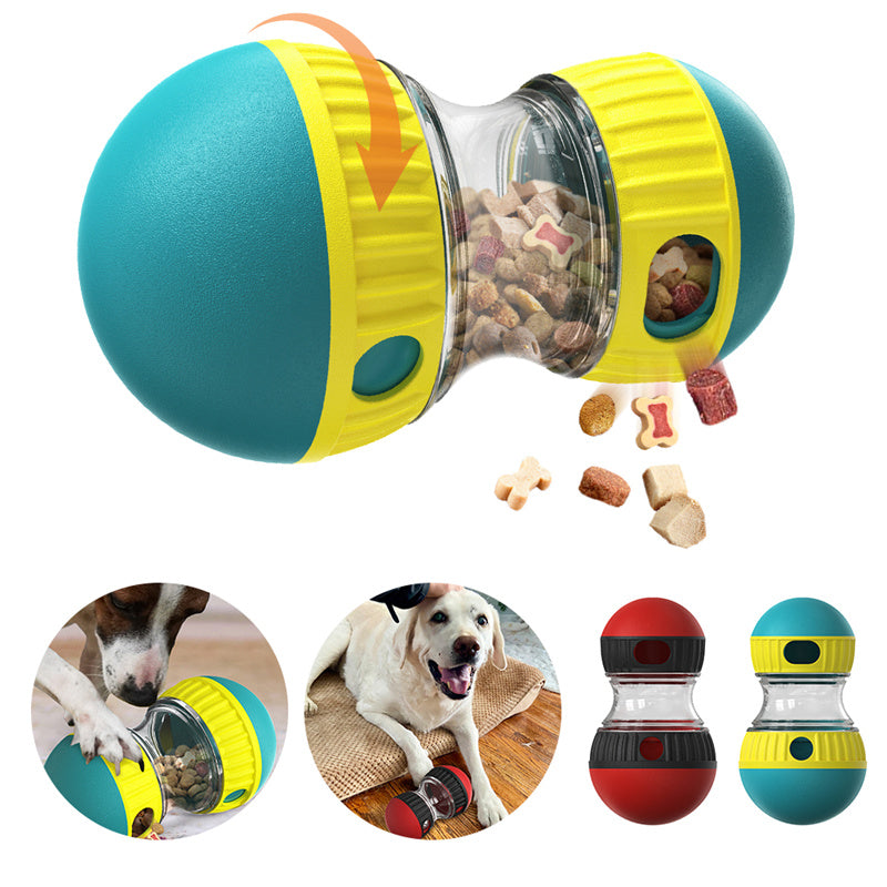 Pet Food Dispensing Tumbler Puzzle Slow Feeder Toy