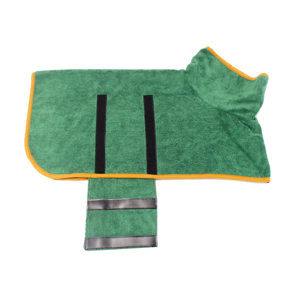 Fast Drying Microfiber Pet Bathrobe Absorbent Grooming Coat