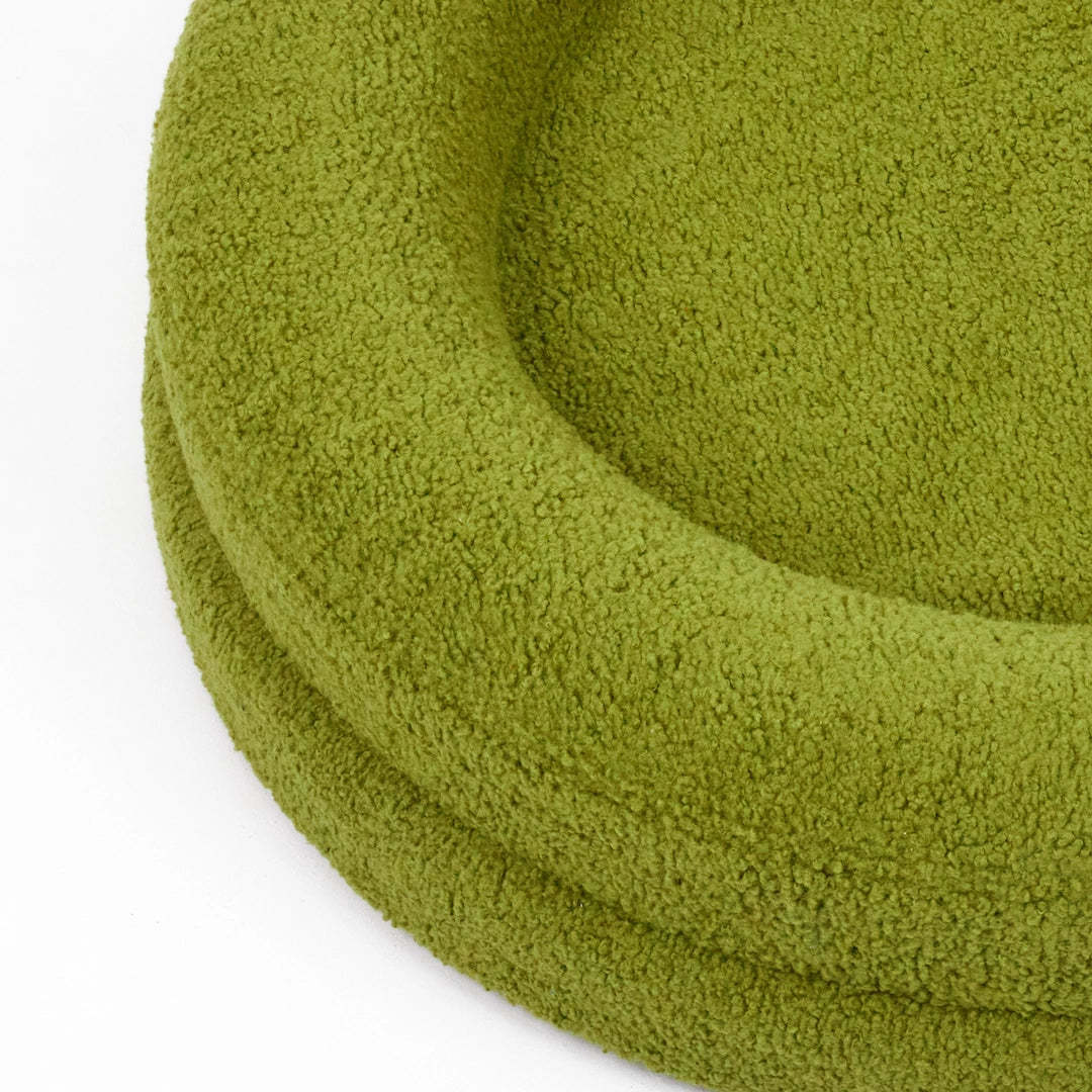 Solid Color Round Pet Bed Comfortable Nest
