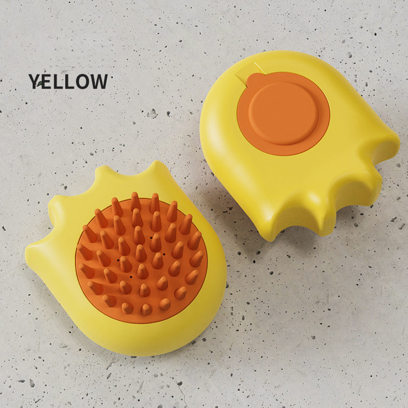 Pet Bath Brush Massage Comb Grooming Set With Shampoo Box