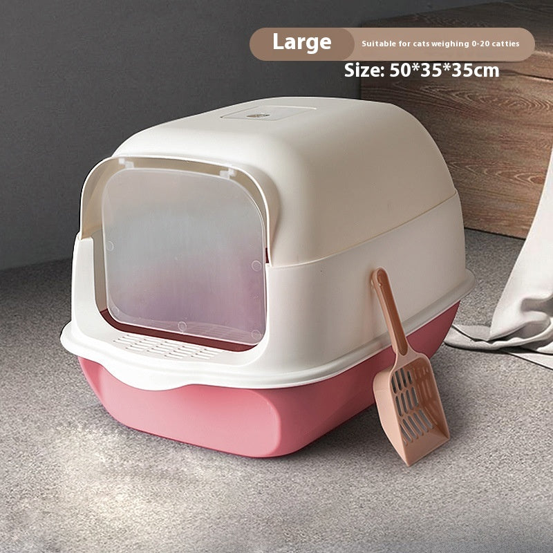Pet Fully Enclosed Automatic Litter Box Toilet