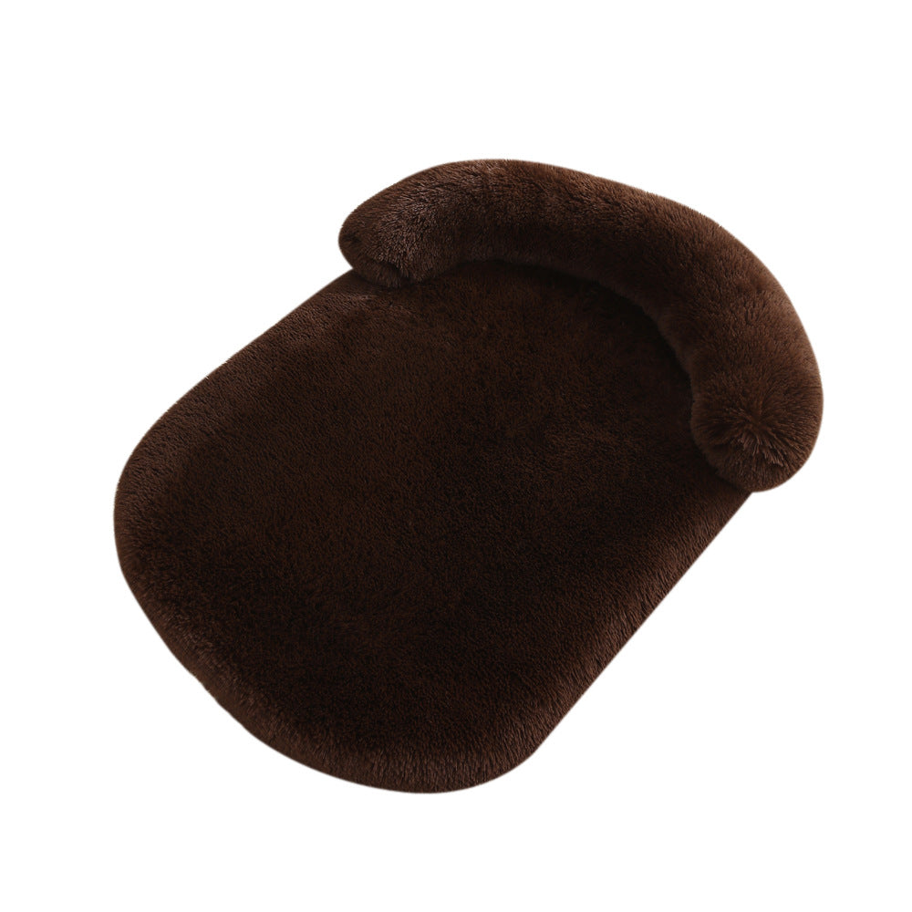 Plush Pet Bed With Warm Cushion