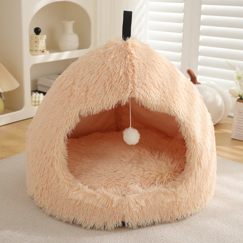 Plush Winter Pet Nest Bed