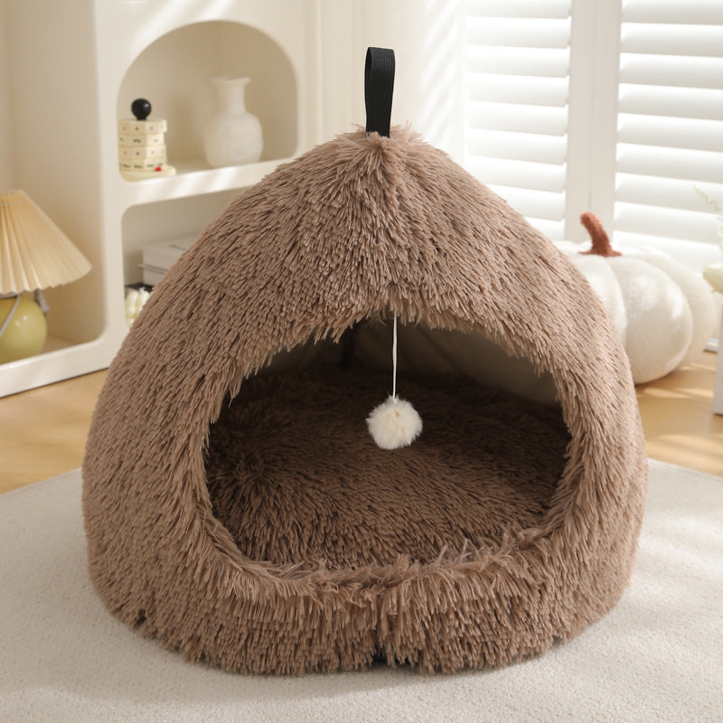 Plush Winter Pet Nest Bed
