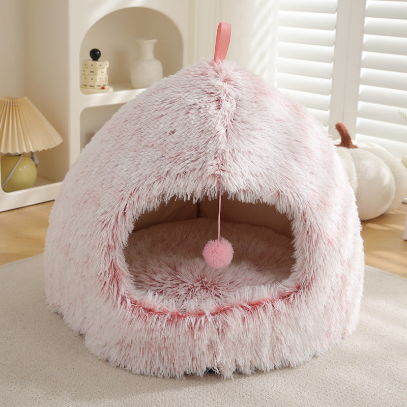 Plush Winter Pet Nest Bed