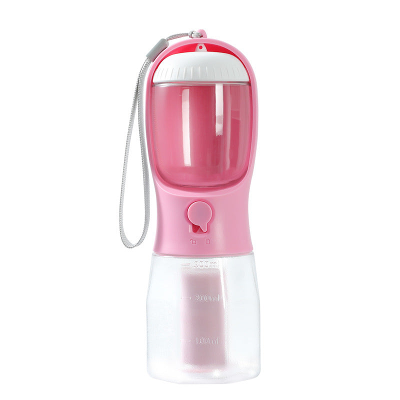 Portable Three In One Pet Water Cup Food Container Dispenser