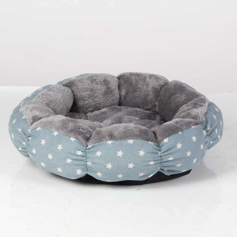 Calming Donut Round Pet Bed Fluffy Indoor Cushion