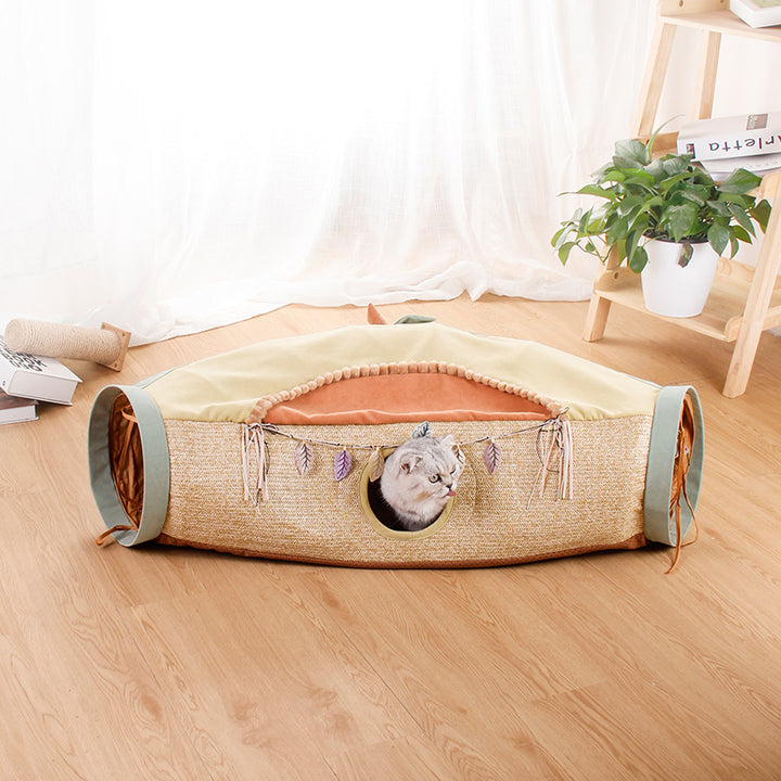 Red Pet Litter Roll Interactive Toy
