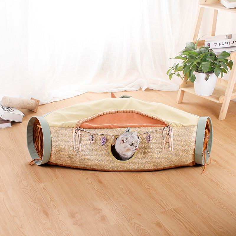 Red Pet Litter Roll Interactive Toy