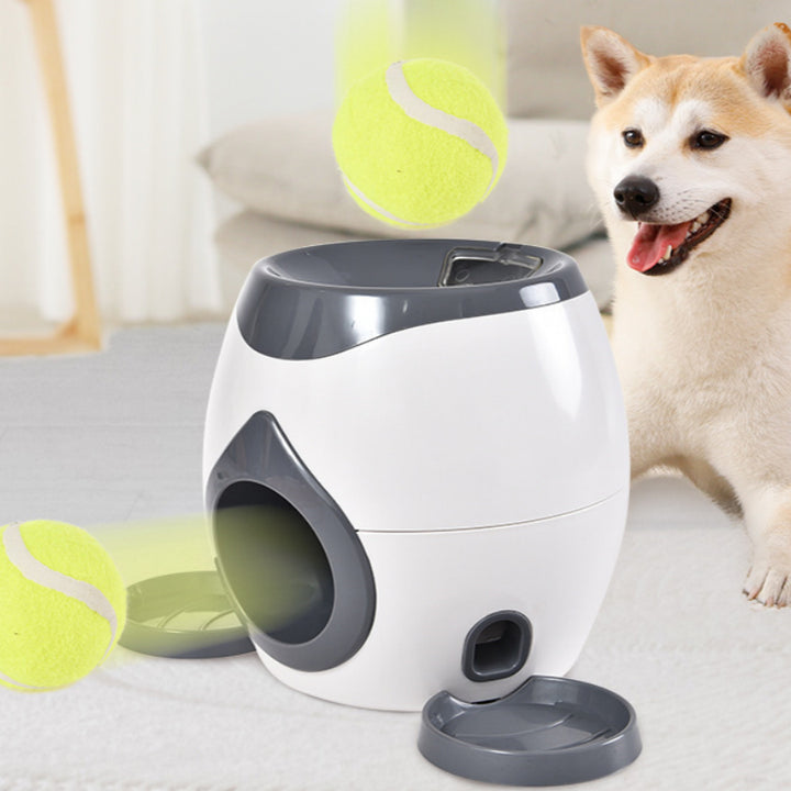 Smart Pet Tennis Ball Throwing Reward Feeder Machine