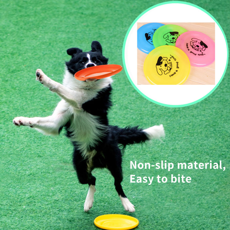 Pet Silicone Flying Disc Chew Interactive Training Toy