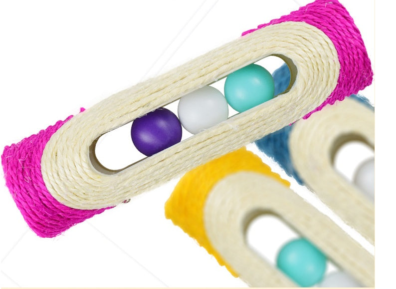 Long Sisal Pet Drum Toy Set