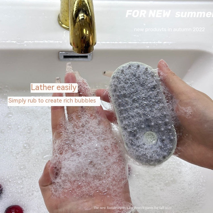 Handheld Pet Bath Massage Brush Soft Hair Cleaner