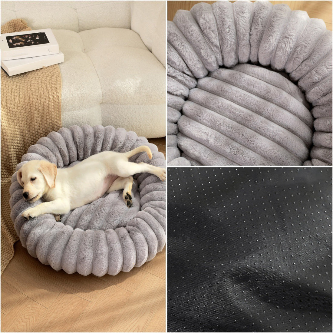 High Weight Plush Pet Bed Warm Round Nest