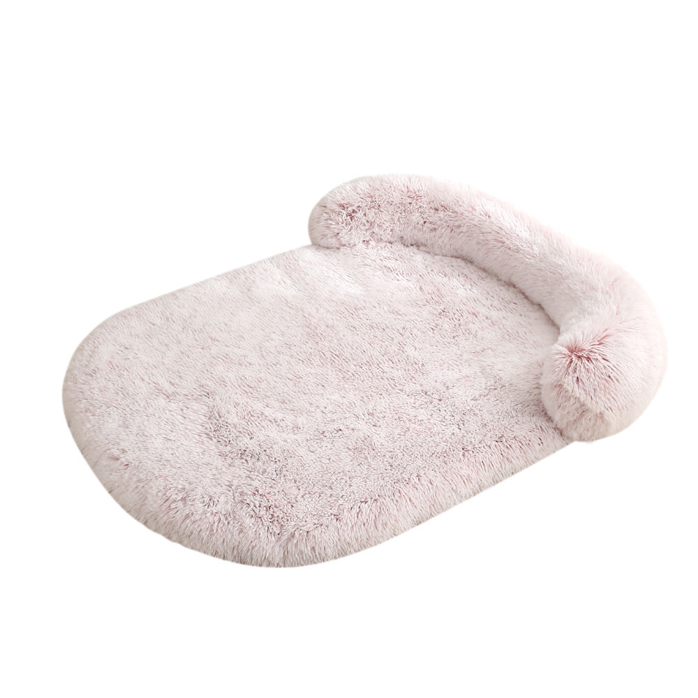 Plush Pet Bed With Warm Cushion