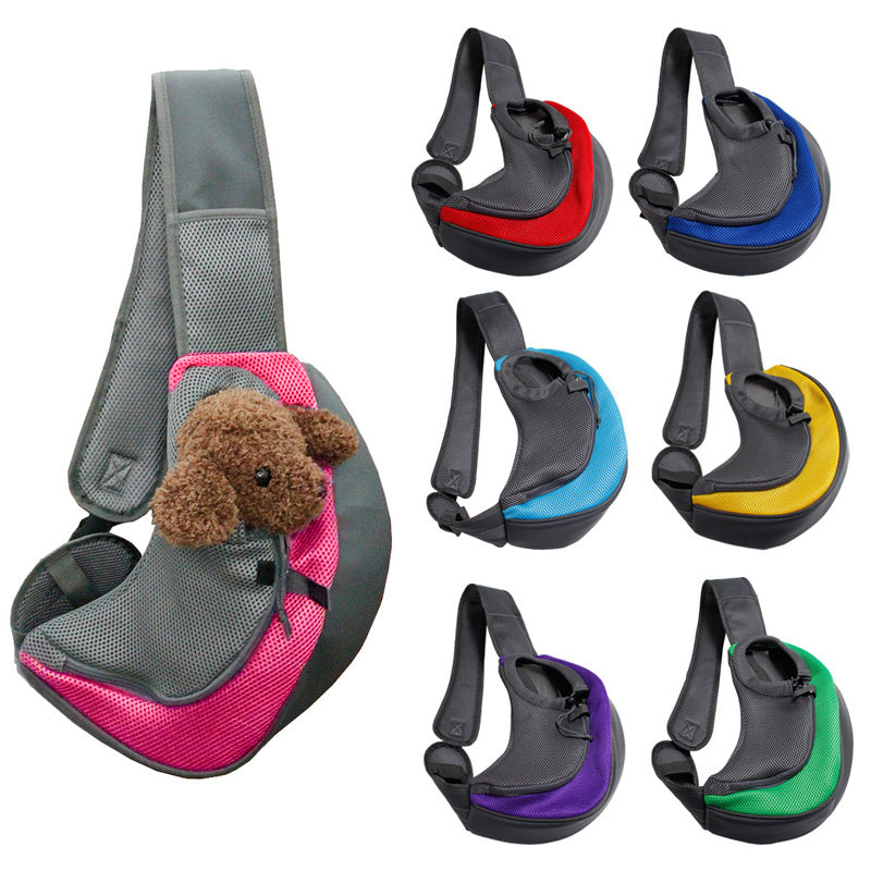 Mesh Oxford Portable Pet Travel Carrier Shoulder Bag