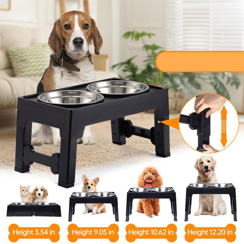 Anti-Tumble Pet Lifting Feeding Bowl With Neck Protection