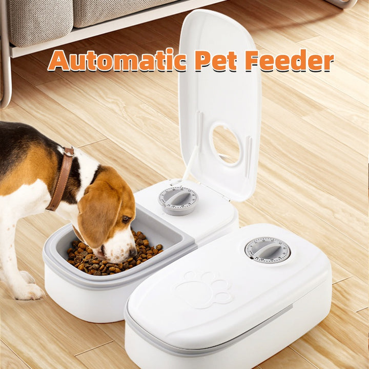 Automatic Smart Pet Feeder With Timer and Stainless Bowl