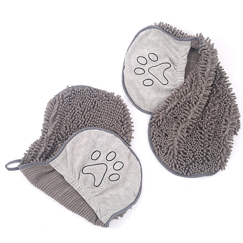 Chenille Absorbent Pet Bath Towel