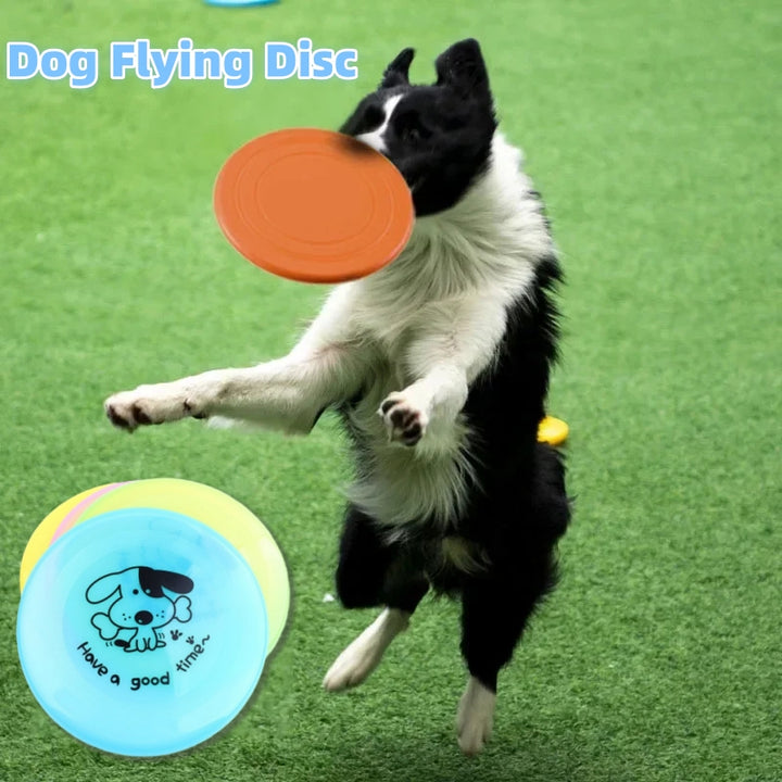 Pet Silicone Flying Disc Chew Interactive Training Toy