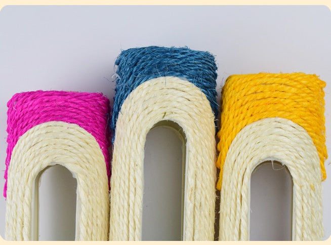Long Sisal Pet Drum Toy Set