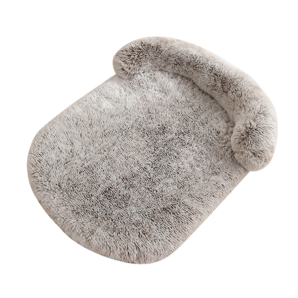 Plush Pet Bed With Warm Cushion