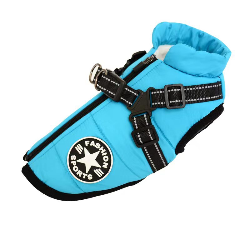 Pet Waterproof Winter Harness Coat Jacket