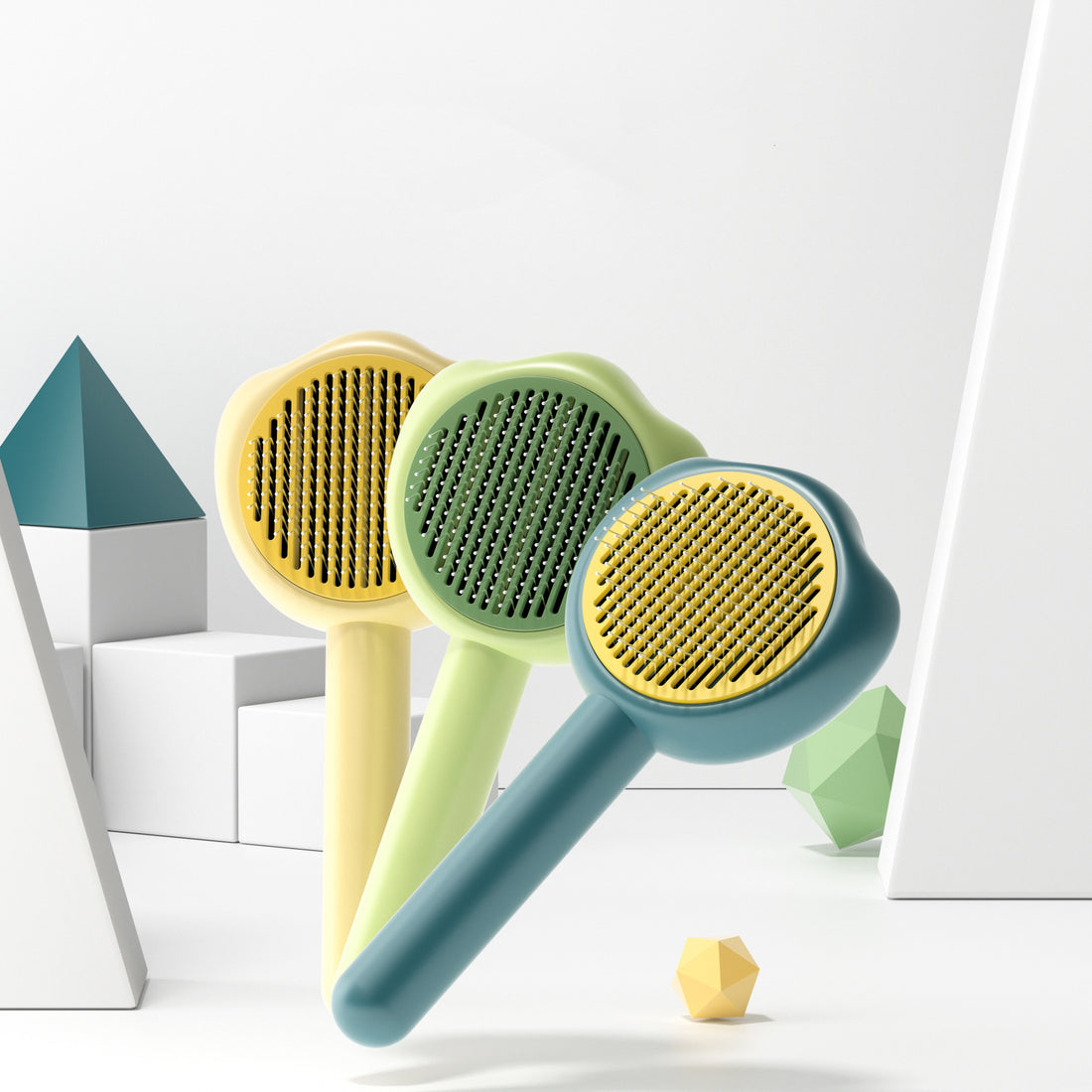 Self-Cleaning Pet Grooming Comb Hair Remover